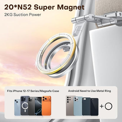 OMOTON TP02 360°Rotating for MagSafe Tripod Mount, Adjustable Aluminum Magnetic - Image 2