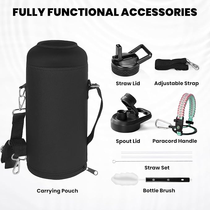 RAYMYLO Insulated Water Bottle 87 oz, Triple Wall Vacuum Stainless Steel - Image 6