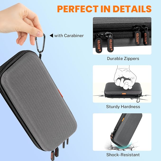 Double-Layer Electronics Organizer Travel Case - Image 5
