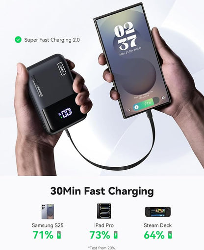 INIU 20000mAh Laptop Power Bank, Ultra Compact 65W PD Dual Fast Charging - Image 3