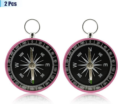 Pocket Compass, 2 Pieces Mini Compass - Image 3