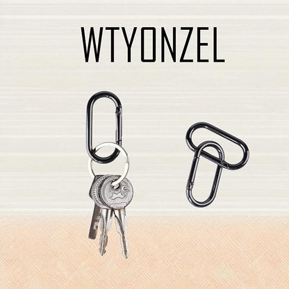 16 Pcs Carabiners Clip, Oval Shape Cute Carabiner Keychain Clip Aluminum Hook - Image 4
