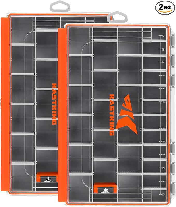 KastKing HyperSeal Waterproof Tackle Box, Waterproof 3600 and 3700 Tackle Trays by KastKing