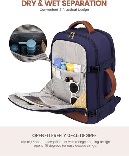 LOVEVOOK Travel Backpack For Women Flight Approved, 50L Large Carry On Backpack - Image 5