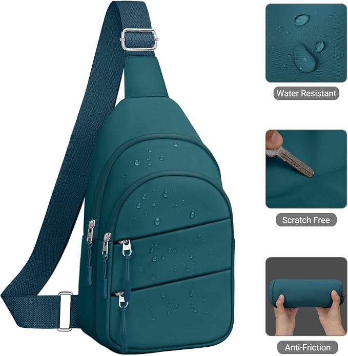 Tuwubi Crossbody Bags for Women, Sling Bag for Men, Small Hiking Backpack Anti - Image 5