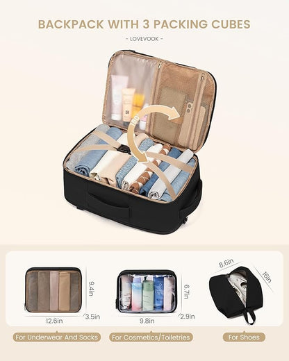 LOVEVOOK Travel Backpack for Women & Men, 50L Large Carry On Backpack Airline - Image 4