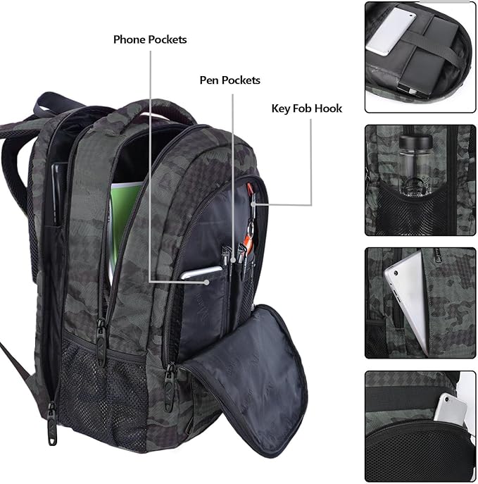 MATEIN 17.3 Inch Computer Backpack, Extra Large TSA Friendly Travel Laptop - Image 4