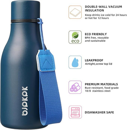 BJPKPK Insulated Water Bottles, 12oz Stainless Steel Metal Water Bottle - Image 2