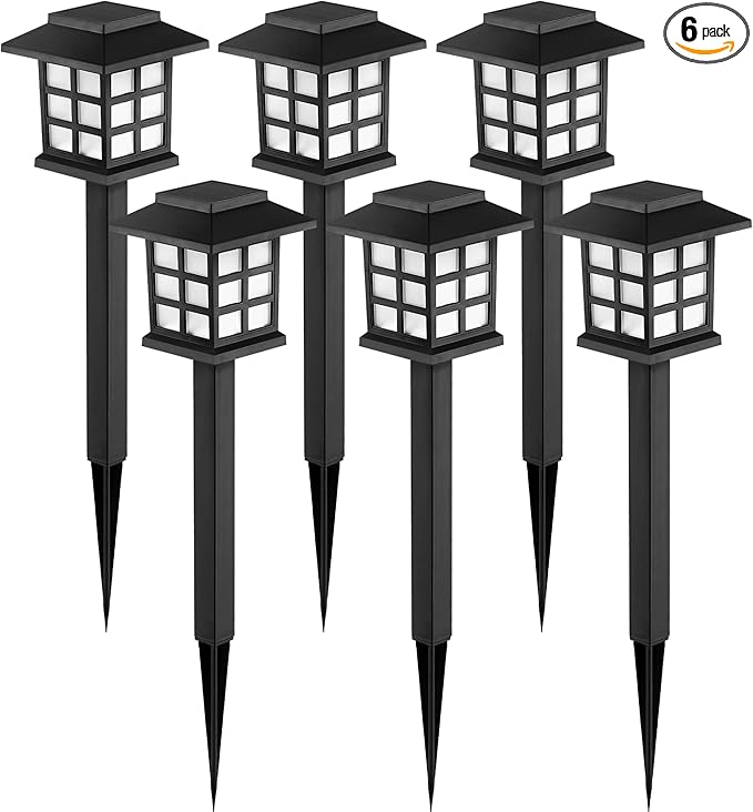 GIGALUMI Solar Outdoor Lights，6 Pack LED Solar Lights Outdoor Waterproof by GIGALUMI