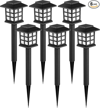 GIGALUMI Solar Outdoor Lights，6 Pack LED Solar Lights Outdoor Waterproof by GIGALUMI