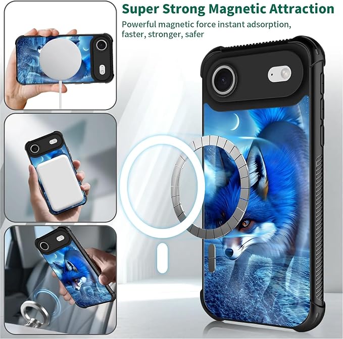 for iPhone 17 Air Case, for MagSafe Graphic Design for Girl Boy Soft Silicone - Image 2