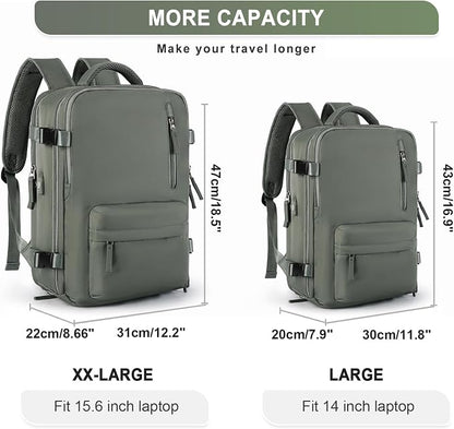 WONHOX Large Travel Backpack Carry on Flight Approved Laptop Work Business - Image 5