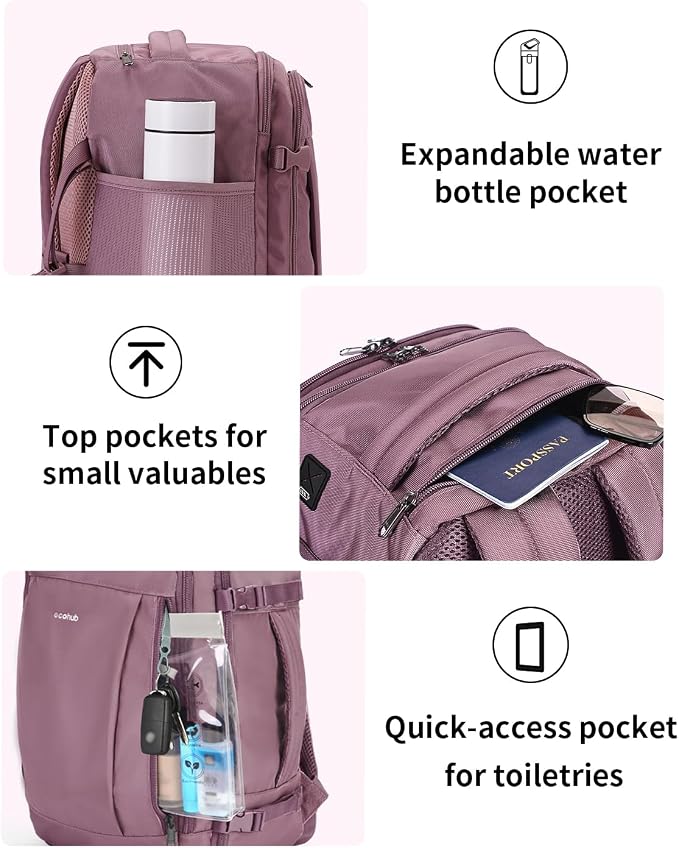 ECOHUB 17'' Travel Backpack, Personal Item Backpack - Image 6