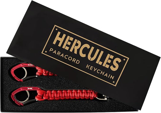 HERCULES Paracord Keychain Set – 2 Pack Lanyard Rope by HERCULES