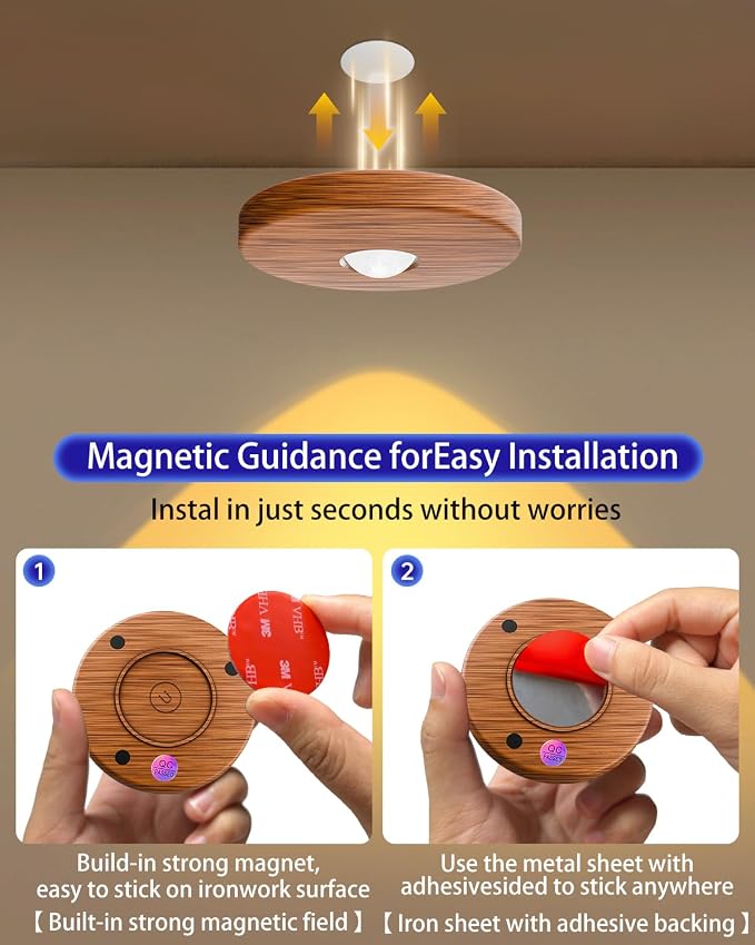 Puck lights with remote, 2000mAh rechargeable cabinet light, Under Cabinet - Image 8