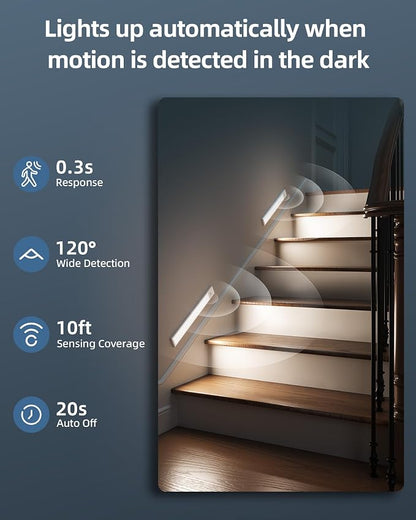 Under Cabinet Lights, Motion Sensor Light Indoor, Wireless Closet Lights - Image 3