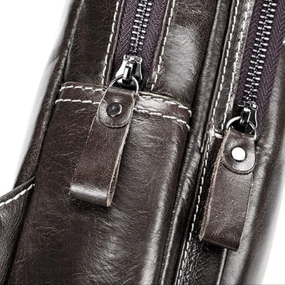 Leather Sling Bag Backpack Daypack Handbag - Image 5
