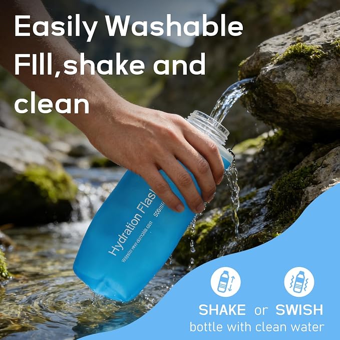 700ml Soft Flask Water Bottle, Collapsible Water Bottle - Image 4