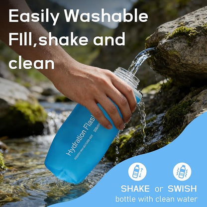 1L Soft Flask Water Bottle, Collapsible Water Bottle - Image 4