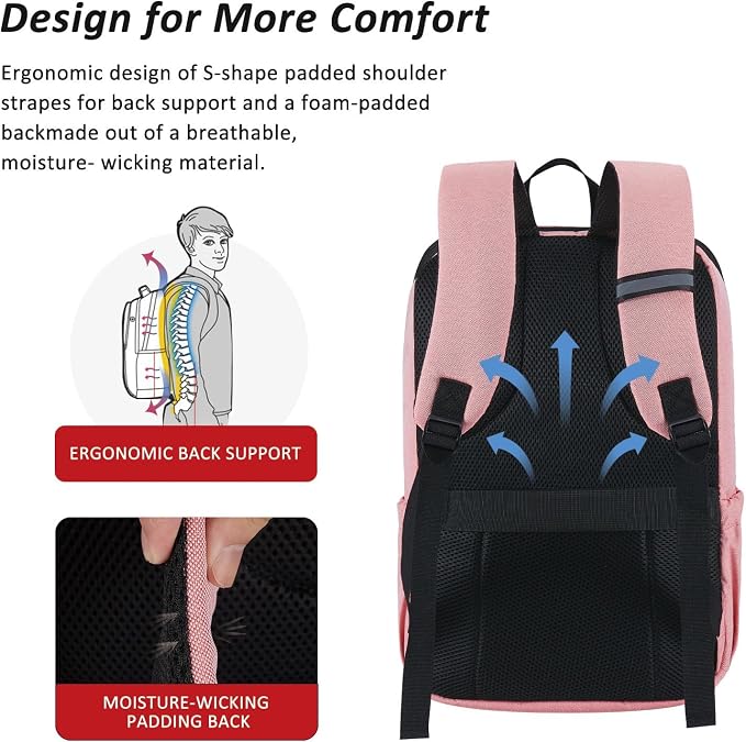 MAXTOP Deep Storage Laptop Backpack Business Anti-theft Backpacks College - Image 4