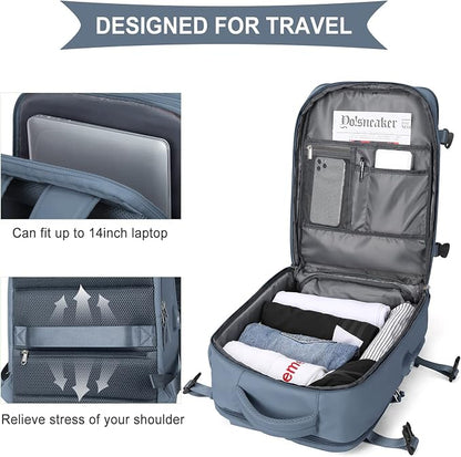 WONHOX Large Travel Backpack Carry on Flight Approved Laptop Work Business - Image 7