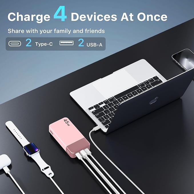 NOBIS Portable Charger, 20000mAh Power Bank, 45W Power Bank Fast Charging - Image 4