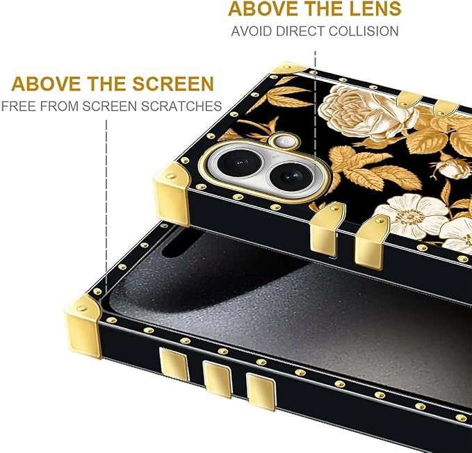 for iPhone 17 Case Luxury Golden Decoration - Image 7
