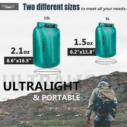 Frelaxy Waterproof Dry Bag 2 Pack/3 Pack, Lightweight Portable Dry Bags - Image 4