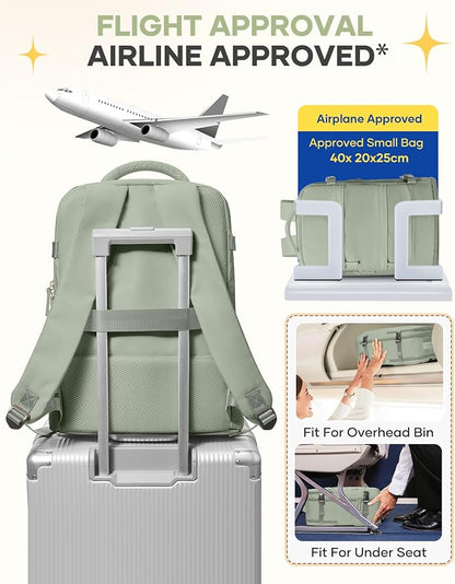 coofay Large Travel Backpack For Women Men Airline Approved Carry On Backpack - Image 7