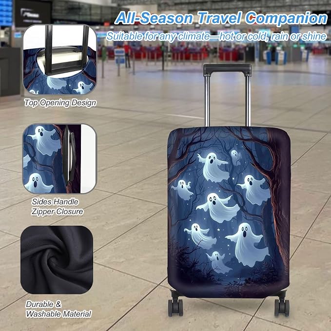 Luggage Cover Protector for 26-28 Inch Suitcases, TSA Approved Elastic Travel - Image 3
