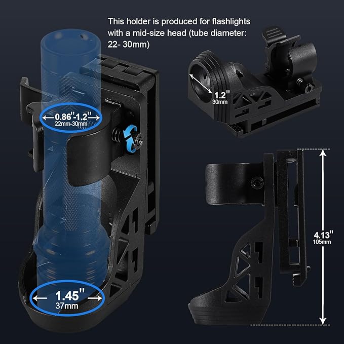 SAOPRKLER Tactical Flashlights High Lumen-Police 1200 LM Flashlight - Image 6