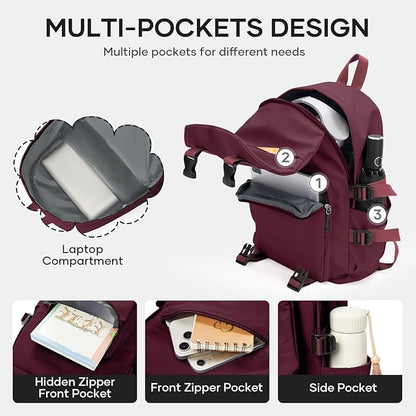 coowoz Lightweight School Bag Casual Daypack College Laptop Backpack - Image 5