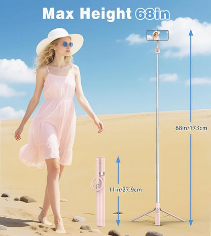 TONEOF 68" Magnetic Selfie Stick Tripod - Image 4