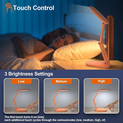 Akejrym LED Desk Lamp for Office Home & Battery Operated Lamp Rechargeable Lamp - Image 2