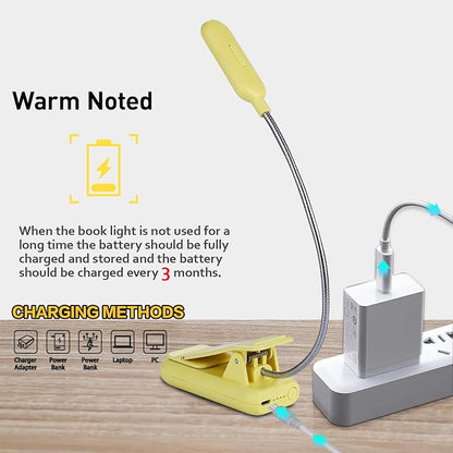 VAVOFO Rechargeable Book Light for Reading in Bed Kids, 7 LED Reading Light - Image 6