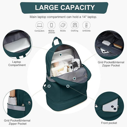 coofay Gym Backpack For Women Men Dance Sports Backpack - Image 4
