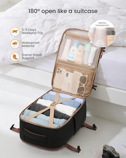 LOVEVOOK 50L Travel Backpack for Women, Airline Approved Carry On Backpack - Image 6