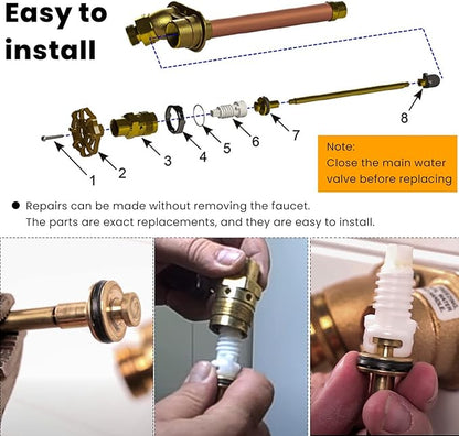 RK-25 Repair Kit for Woodford Model 20 25 27 Faucet Outdoor Wall Faucet Repair - Image 4