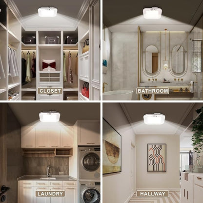 Rechargeable Motion Sensor Ceiling Light, 220LM 6000K Closet Light - Image 3