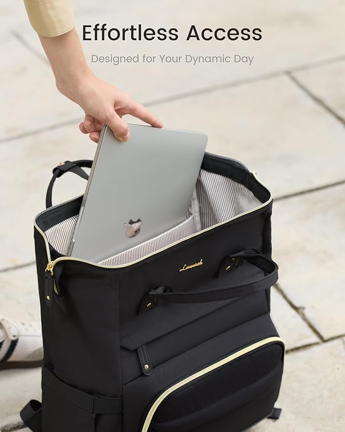 LOVEVOOK Laptop Backpack for Women, 15.6 Inch Work Business Backpacks Purse - Image 3
