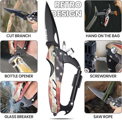 FUNBRO Multitool Carabiner Knife Tools - Image 2