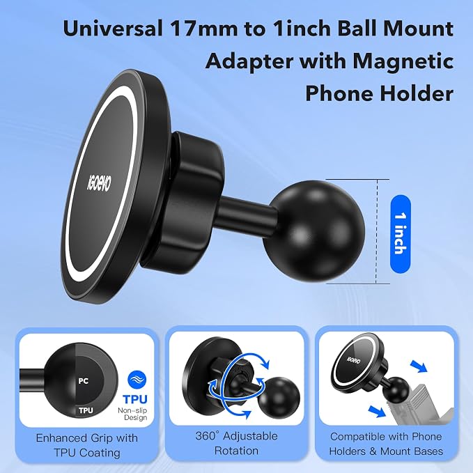 1-Inch B Size Ball Magnetic Phone Mount – Compatible - Image 2