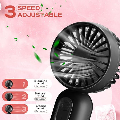 Rossesay 6 Pcs Mini Portable Fan Bulk Cute Handheld Lightweight Small Little - Image 4
