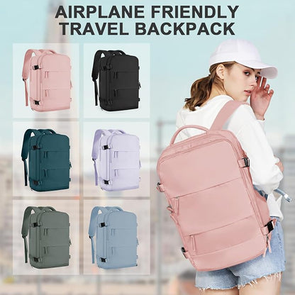 coowoz Large Travel Backpack For Women Men, Carry On Backpack Flight Approved - Image 8