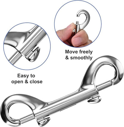 4 PCS Snap Hooks, 3.5 Inch Double Ended Snap Hooks Multipurpose Carabiners - Image 4