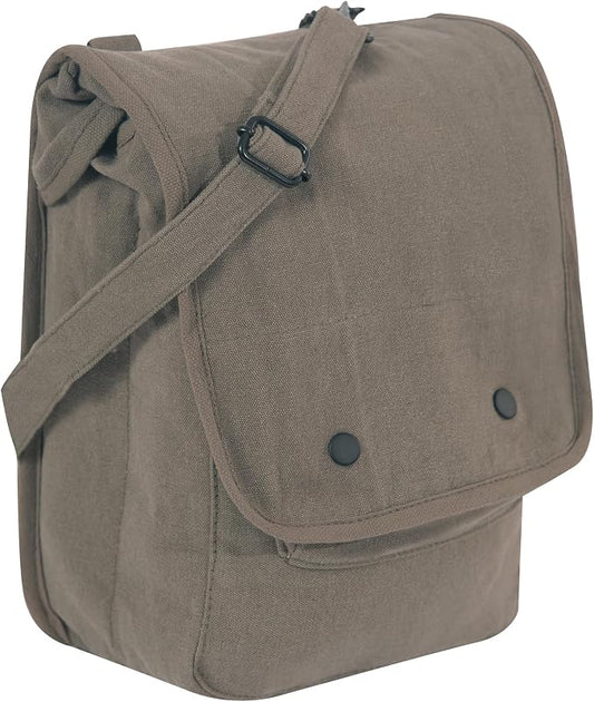 Rothco Vintage Canvas Map Case Crossbody Shoulder Bag, Olive Drab by Rothco