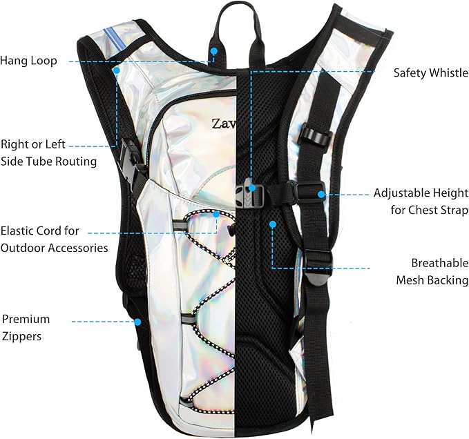 Reflective Hydration Backpack, Hydration Pack - Image 3