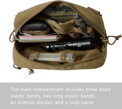 Tactical Admin Pouch Laser Cut MOLLE EDC Tool Organizer - Image 4