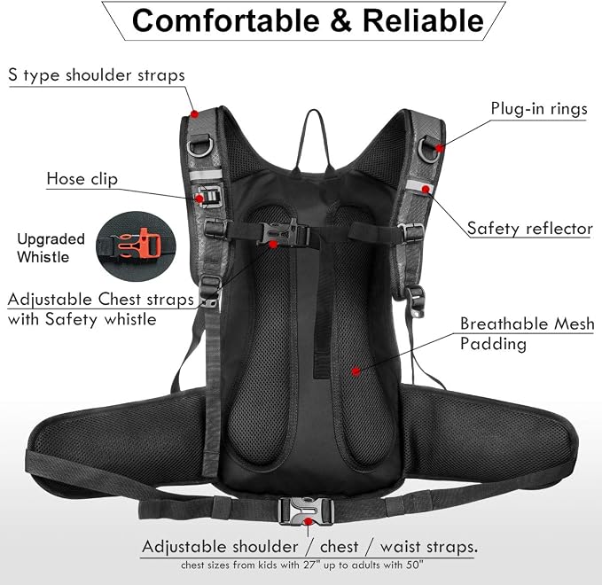 Mothybot Hydration Pack, Insulated Hydration Backpack - Image 4