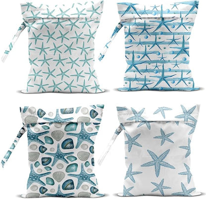 4 Pcs Wet Bag, Wet Dry Bag, Waterproof Bag, Beach Bag, Wet Bag by zcyxuuw
